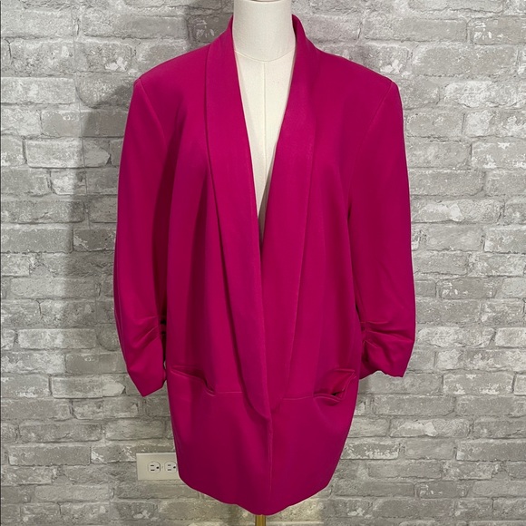 Bar III Jackets & Blazers - Bar III Vibrant Pink Open Blazer